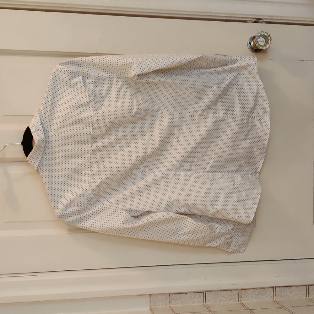 Covington Essentials White Blouse With Black Polk… - image 3